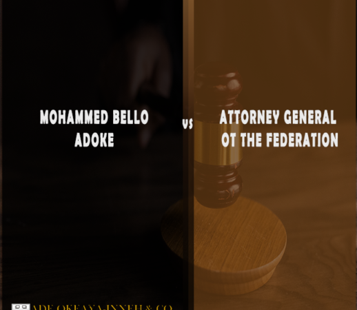 Mohammed Bello Adoke vs. Attorney General of Federation